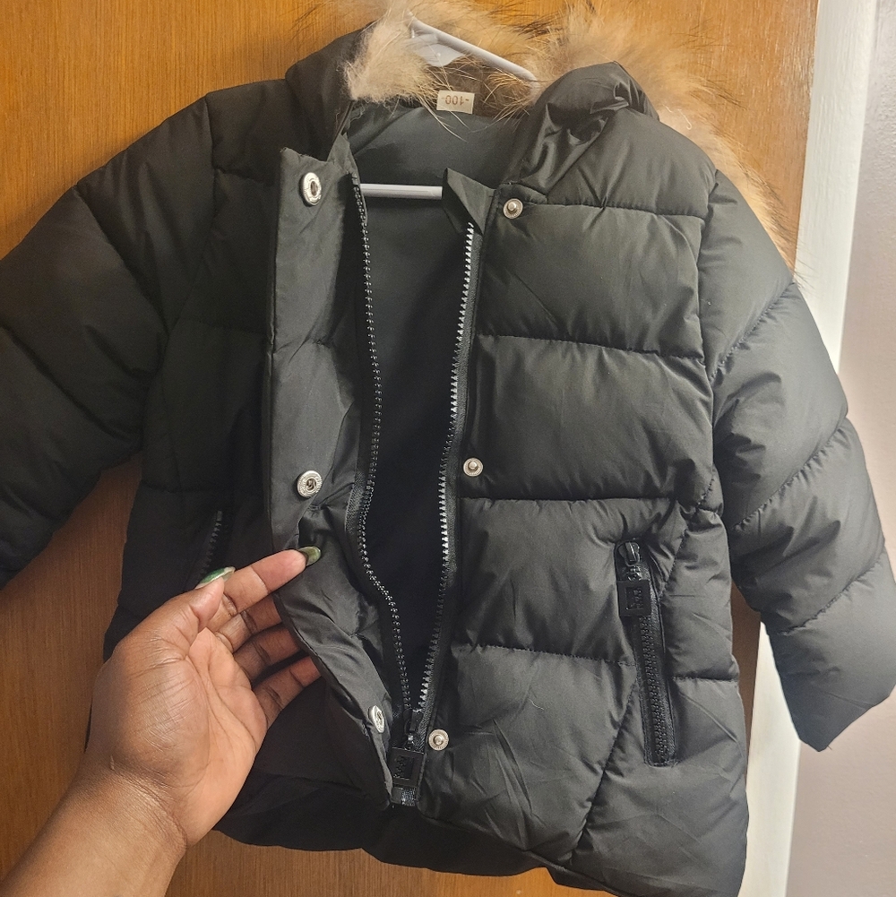 Kids Black Puffer Jacket NWOT
